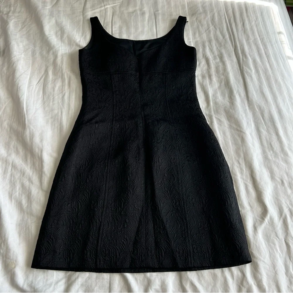 Georgiou Studio Black Jacquard Mini Dress - Picture 7 of 7